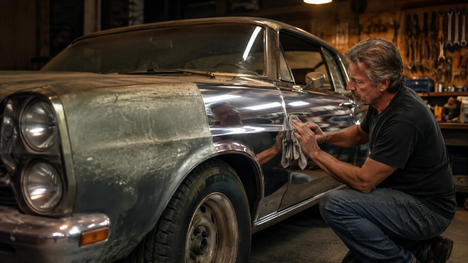 How to Polish Classic Car Paint With a Dual Action Polisher (Beginner's Method)
